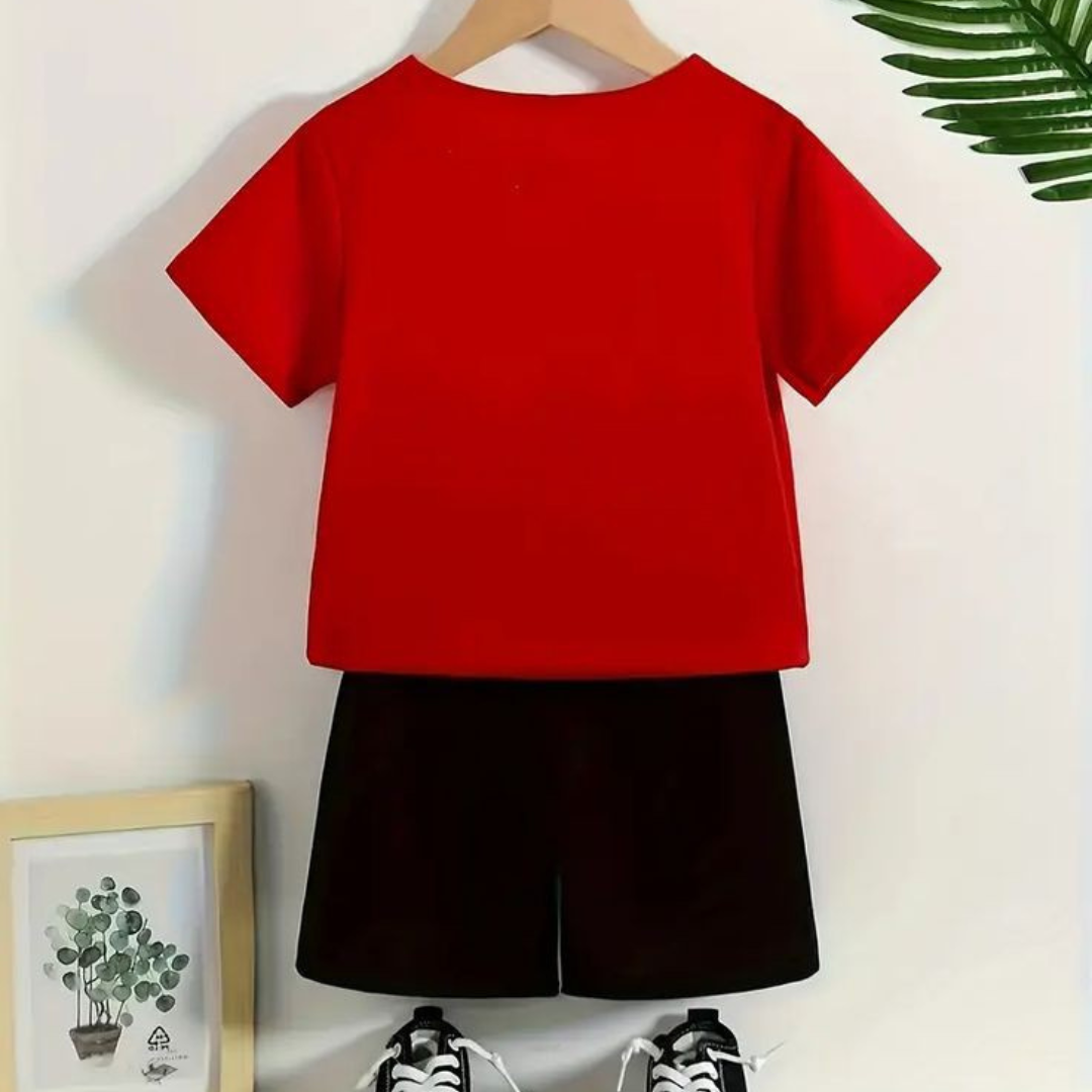 Spider T-Shirt & Shorts Set for Kids | Stylish Summer Outfit for Baby Boys & Girls