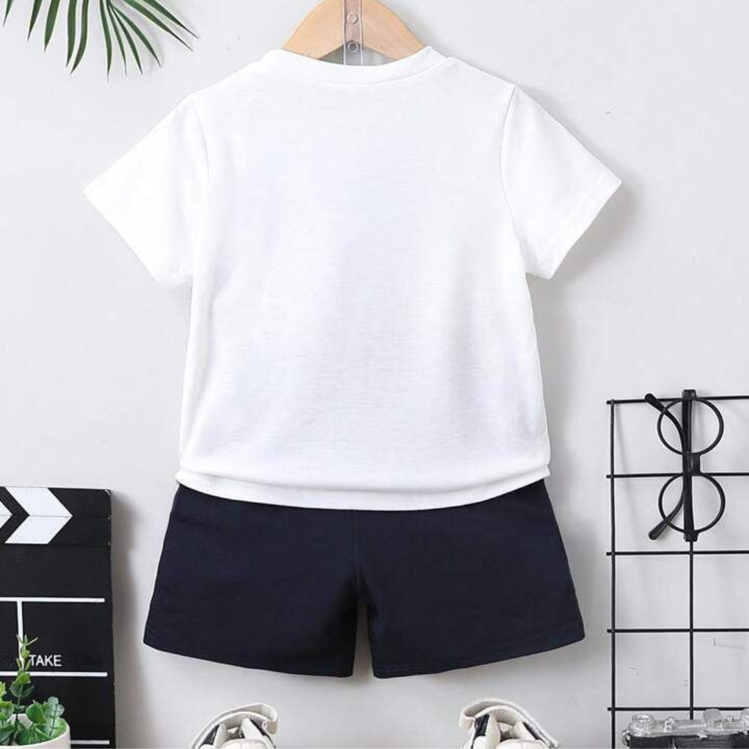 Football T-Shirt & Shorts Set for Kids | Stylish Summer Outfit for Baby Boys & Girls