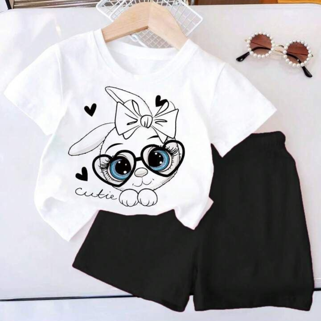 Kitten T-Shirt & Shorts Set for Kids | Baby Boys & Girls Summer Outfit