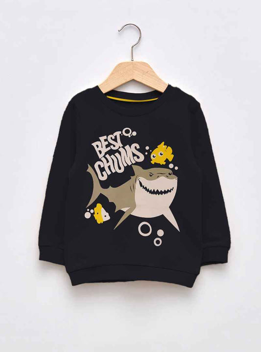 Printed Fleece Winter Sweatshirt For Kids Boys & Girl|kids clothes|kids winter clothes