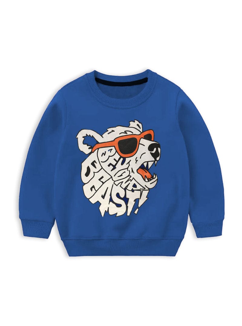 Printed Fleece Winter Sweatshirt For Kids Boys & Girl|kids clothes|kids winter clothes