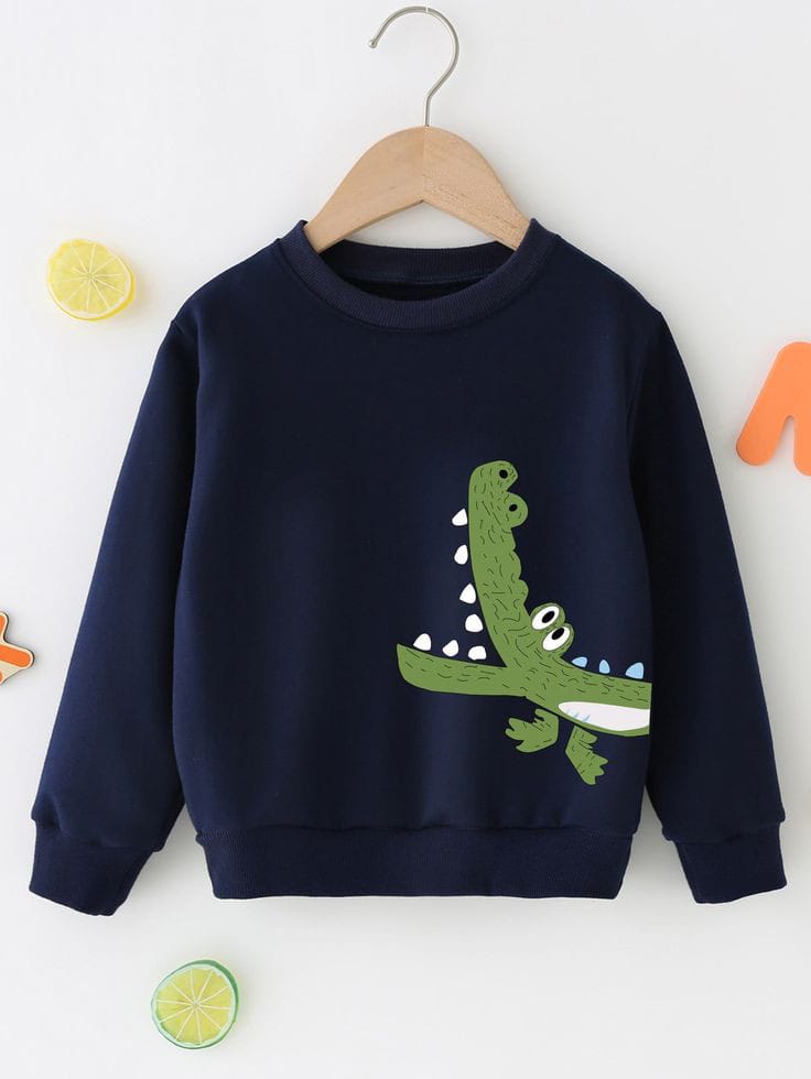 Printed Fleece Winter Sweatshirt For Kids Boys & Girl|kids clothes|kids winter clothes